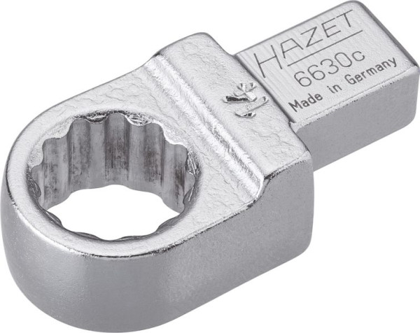 Hazet ringsleutel, insteekvierkant 9 x 12 mm, uitwendig dubbel zeskant trekprofiel, 14 mm, 6630C-14