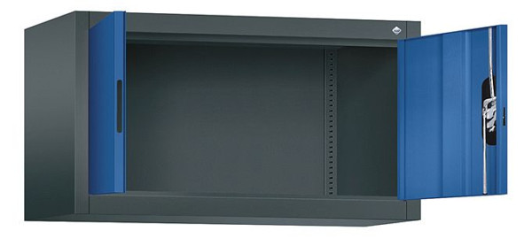 C+P bovenkast Acurado, H500xW930xD400mm, kleur: antracietgrijs / gentiaanblauw, verzonken handgreep, 9264-000 S10151