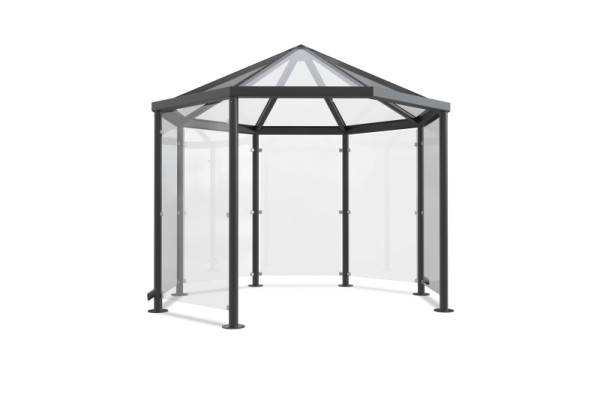 WSM Pavilion Paris P801 VSG helder als bouwpakket, 102100037