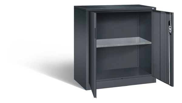C+P gereedschapskast Acurado, H1000xW930xD500mm, kleur: zwart-grijs, verzonken handgreep, 8821-000 S10269