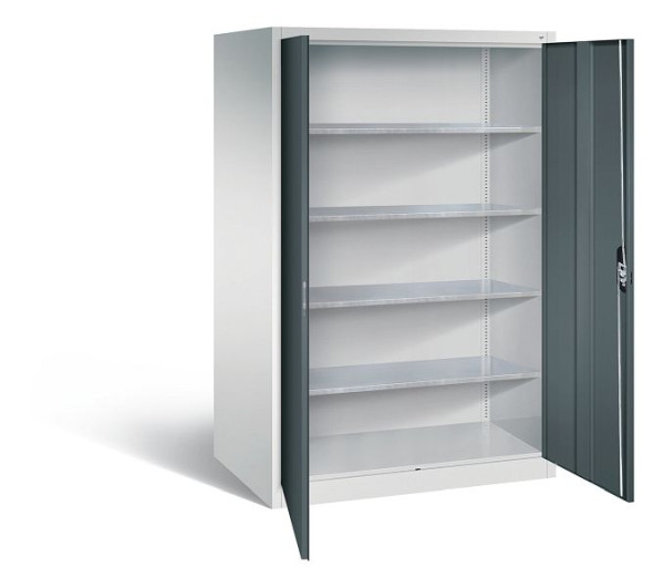 C+P gereedschapskast Acurado, H1950xB1200xD800mm, kleur: lichtgrijs / antracietgrijs, verzonken handgreep, 8934-00 S10210