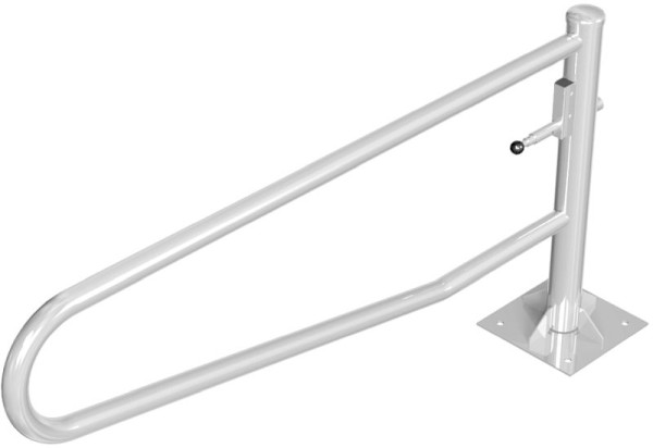 Schake draaihekboom, voor deuvelbevestiging, thermisch verzinkt, totale breedte: 2000 mm, voor hangslot, 413_201VP