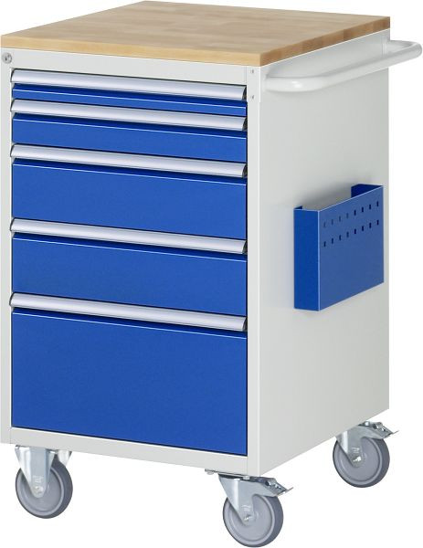 RAU montagewagen serie 7000, B580 x D650 x H975 mm, massief beukenhouten blad, laden: 1xH60, 1xH90, 2xH150, 1xH270 mm, 15-L5.2A-B.11