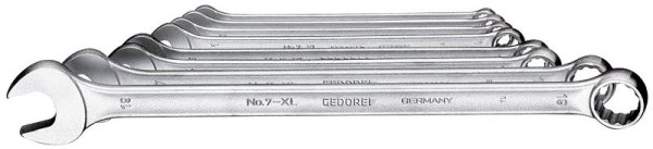GEDORE ringsteeksleutelset, extra lang, 8-delig, 6104880