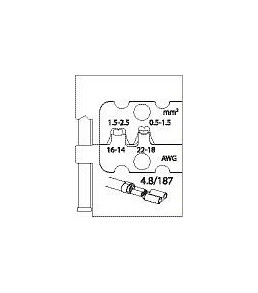 GEDORE module-inzetstuk voor platte contactdozen, 4.8, 1830643