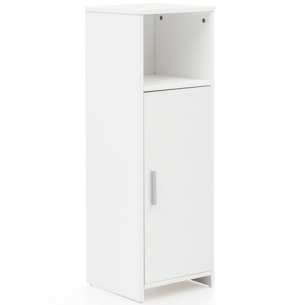 Wohnling badkamermeubel 30 x 95,5 x 30 cm wit hout met deur en opbergvak, WL5.753