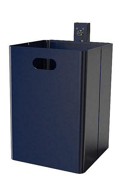 Renner rechthoekige afvalbak ca. 40 L (zonder kap), thermisch verzinkt en gepoedercoat, antracietgrijs, 7049-20PB 7016