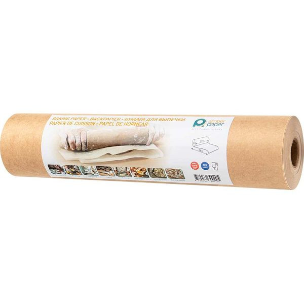 Stalgast gecoat bakpapier, rol 380 mm x 100 m (BxL), lichtbruin, BK0130380