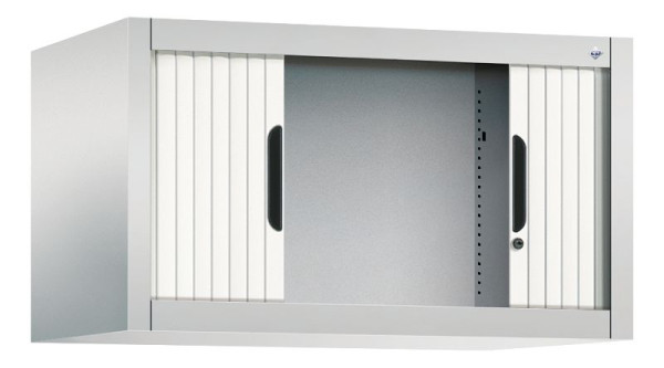 C+P rolluikkast Omnispace, H450xB800xD420mm, kleur: lichtgrijs / verkeerswit, inbouwgreep, 3261-00 S10060