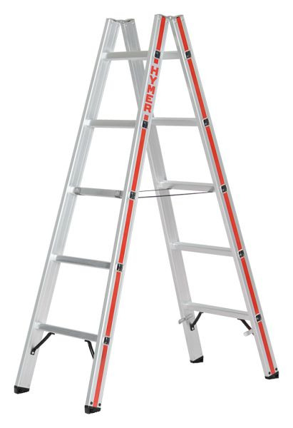 HYMER-sportladder, van beide zijden toegankelijk, 2x5 sporten, lengte 1,57 m, 602310