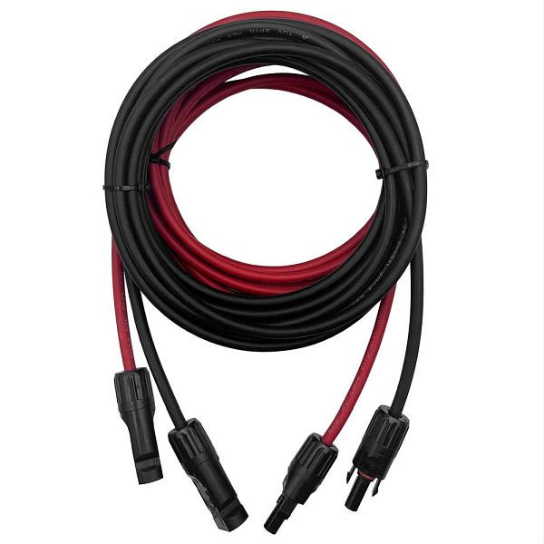 Offgridtec 5m MC4 naar MC4 aansluitkabel 6mm² rood/zwart, 8-01-017740-005