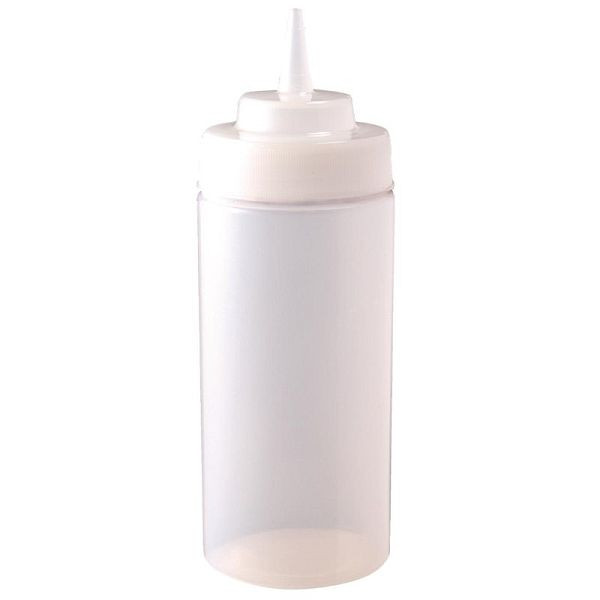Vogue knijpfles extra breed helder 454ml, E092