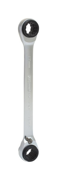 KS Tools 4 in 1 GEARplus omschakelbare dubbele ratelringsleutel, 16x17x18x19mm, 503.4546