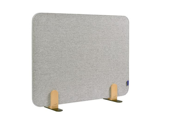 Legamaster ELEMENTS akoestische tafelverdeling 60x80cm kalm grijs incl. 2 beugels, 7-209830