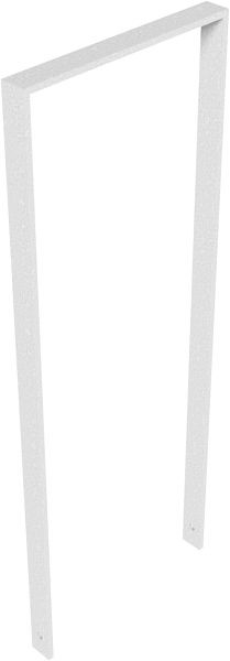 Schake armleuning van platstaal 50 x 12 mm, zonder dwarsbalk, totale breedte: 450 mm, thermisch verzinkt, 450_045