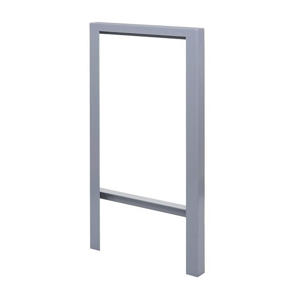 Mendler fietshanger HWC-J74 fietsstandaard leunbeugel, gegalvaniseerd koolstofstaal outdoor gepoedercoat 115x60x6cm, grijs, 83306