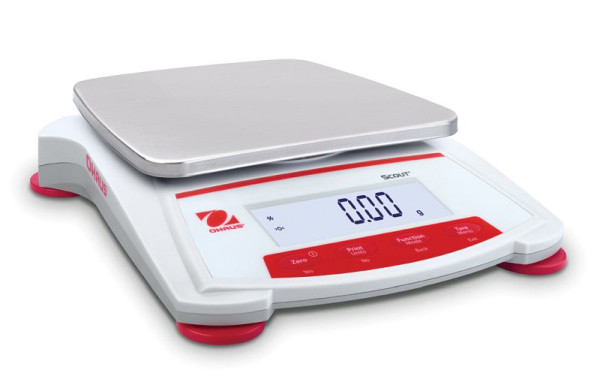 OHAUS Draagbare weegschaal SKX1202 EU, weegvermogen 1200 g, afleesbaarheid bij wegen 0,01 g, 30253074