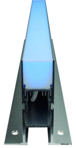 rutec Projekt PU, 24V, 7.2W, IP67, RGB Kementari Linear LED grondinbouwarmatuur - 520 mm, PFC320