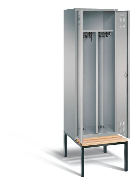 C+P zwart wit kastje Evolo, H2090xW610xD815mm, kleur: wit aluminium, 48052-20 S10243