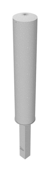 Schake stalen buispaal Ø 193 x 3,6 mm afneembaar, thermisch verzinkt met driehoekslot, 40191F