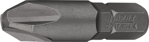 Hazet bit, massieve zeskant 8 (5/16 inch), Phillips profiel PH, PH4, 2217-PH4