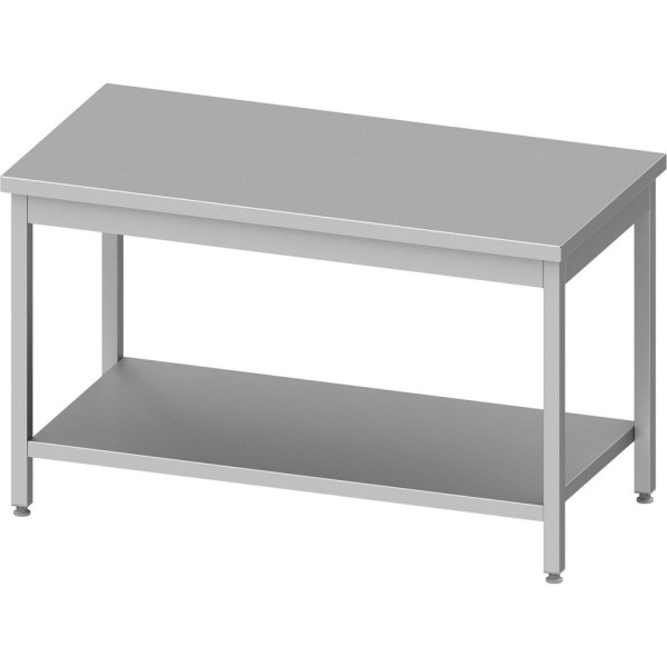 Stalgast werktafel ECO met onderstel 1200x600x850 mm, zonder opstand, zelf te monteren (AISI201), DAT12662