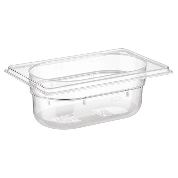 APS GN 1/9 bak, 17,6 x 10,8 cm, diepte: 65 mm, polycarbonaat, 0,6 liter, 82050