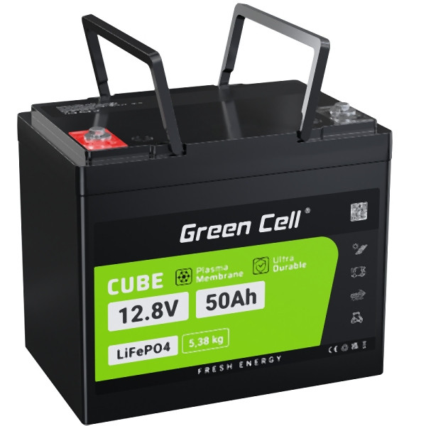 Green Cell LiFePO4 640 Wh batterij batterij Lithium-ijzerfosfaat batterij 50Ah, CAV06