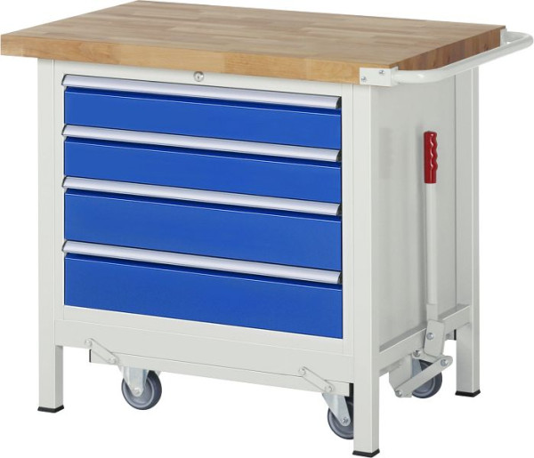 RAU neerlaatbare werkbank 8000 - model 8262, B1000 x D700 x H880 mm, 15-8262A2-107B4F.11