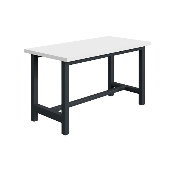 SOFAME CKS werkbank B 1200 x D 750 x H 830 mm, RESITOP laminaat werkblad 30 mm, antracietgrijs RAL 7016, W010160042GA