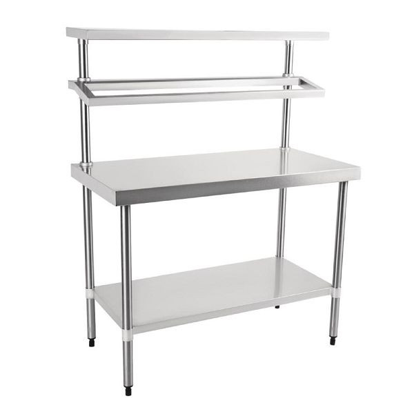 Vogue RVS werktafel met verlenging 120cm, CB908