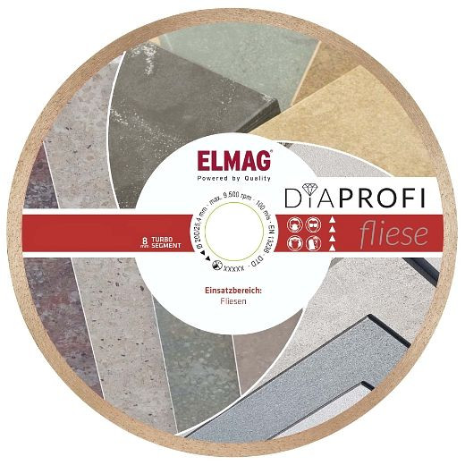 ELMAG DiaProfi diamantschijf TILE 300 mm, boring: 30,0 mm (voor droog en nat zagen), 62225