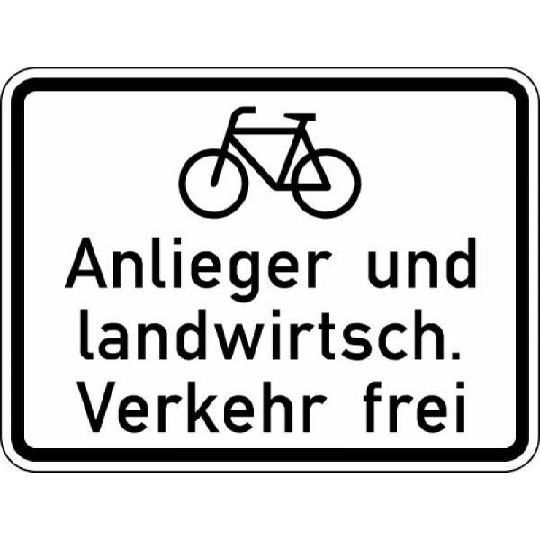 Stein HGS HGS fietsers, bewoners en agrarisch verkeersvrij nr. 2212, 450x600mm /RA2/Alform, 2212-222