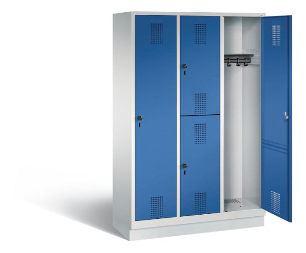C+P cijferslot Evolo, H1800xB1200xD500mm, kleur: lichtgrijs / gentiaanblauw, 48620-32 S10038