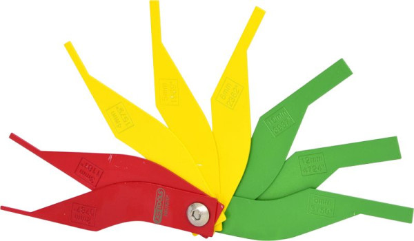 KS Tools remblokkenslijtagemeterset, 8-delig, 300.0570