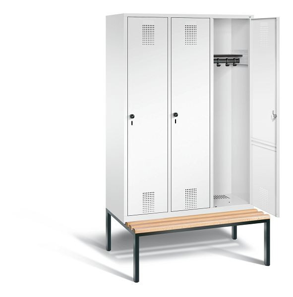C+P Evolo locker, H2090xB1200xD815mm, kleur: verkeerswit, 48050-32 S10350