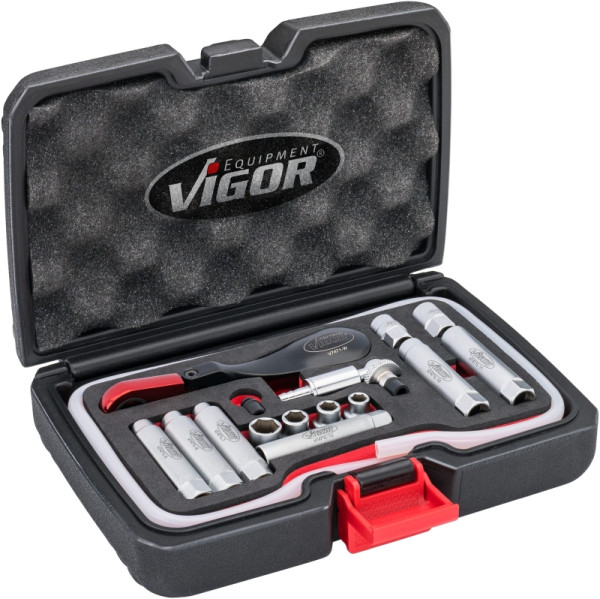 VIGOR remontluchter complete set, aantal gereedschappen: 17, V7471/17