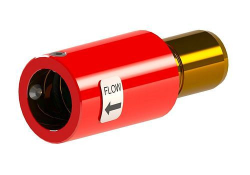 B-SAFETY volumeregelaar om de hoeveelheid water te beperken, volumestroom 70 l/min, rood, 306277