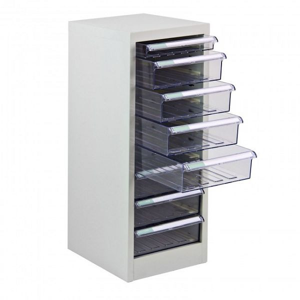 ADB ladecontainer SC8, buitenafmetingen van de metalen behuizing (B x D x H): 28 x 35 x 74,5 cm, kleur: lichtgrijs, gepoedercoat (RAL 7035), 40608
