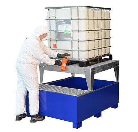 Cemo IBC opvangbak GS1a AB1 met 1 vulstandaard, gelakt, 10851