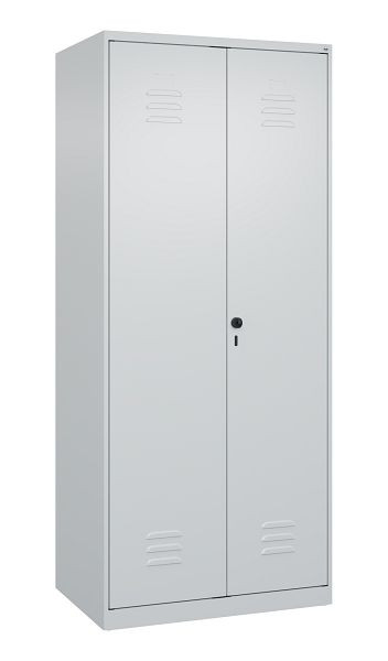 C+P Mehrzweckschrank Classic PLUS, Putzmittel-Spind, 2 Abteile, 1850x800x500mm, 7035/7035, Drehriegel, 080100-02 S10008