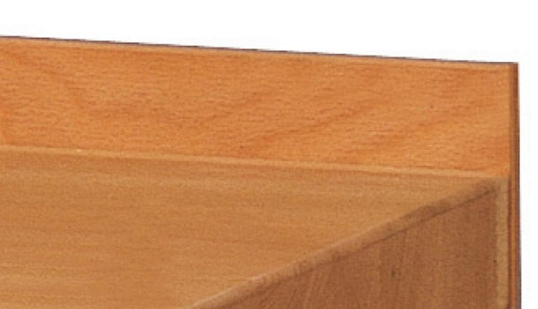 ANKE rolbeugel; 1270 x 90 x 14 mm; gemaakt van beukenmultiplex; voor werkbankblad 1270 mm, 901.812