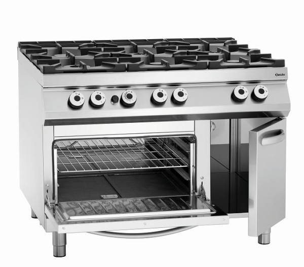 Bartscher 6-pits gasfornuis, gas BO 2/1GN, neutrale kast, 2952291