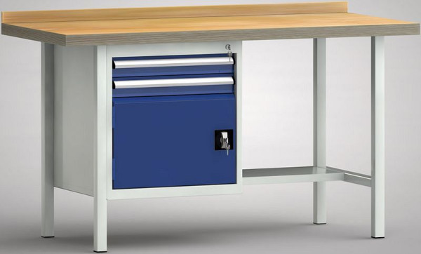 KLW standaard werkbank - 1500 x 700 x 900 mm L x D x H (ERGO uitvoering), WS118E-1500M40-E1691