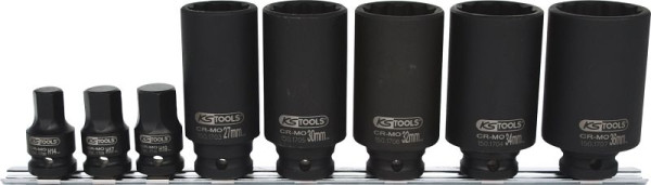 KS Tools 1/2" speciale aandrijfasdoppenset, 8-delig, 150.1750