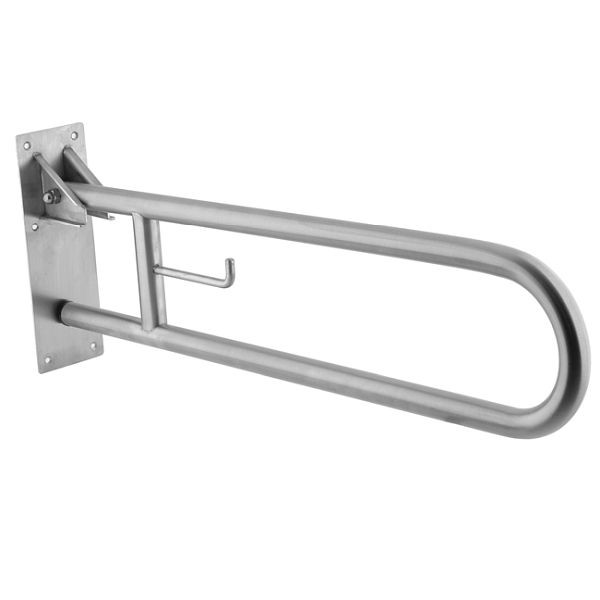 KEMMLIT opklapbare steunrail 800, roestvrij staal, 738 mm, mat, 205.612