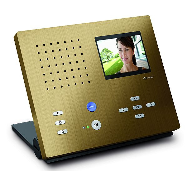 TCS video binnenstation voor handsfree serie Carus ADAPTO tafelapparaat, brons, CAI2110-0151