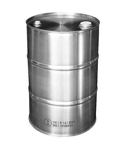 DENIOS Edelstahl-Spundfass, 60 Liter, Materialstärke: 1 mm, 282134