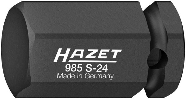 Hazet impact, machineschroevendraaier schroevendraaierdop, hol vierkant 12,5 mm, binnenzeskantprofiel, 24 mm, 985S-24