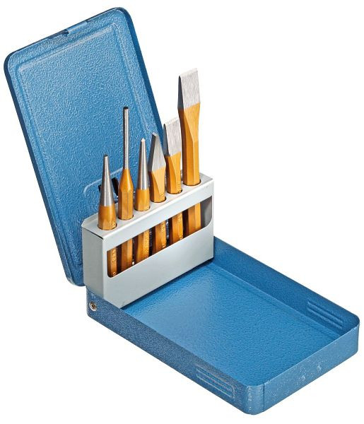 GEDORE gereedschapsset, 6-delig, metalen vouwcassette, 8725710
